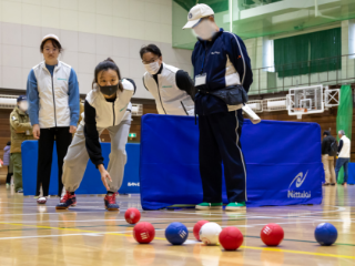 ボッチャの普及活動写真