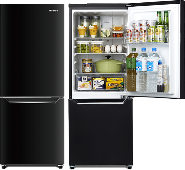 冷蔵庫 150L ハイセンス D15CB 2ドア - 冷蔵庫
