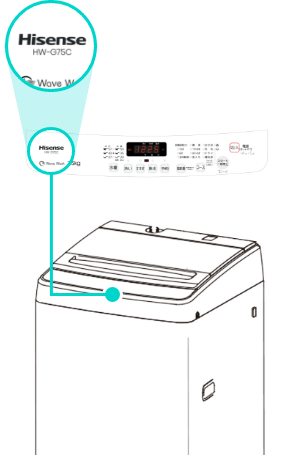 洗濯機型番の探し方