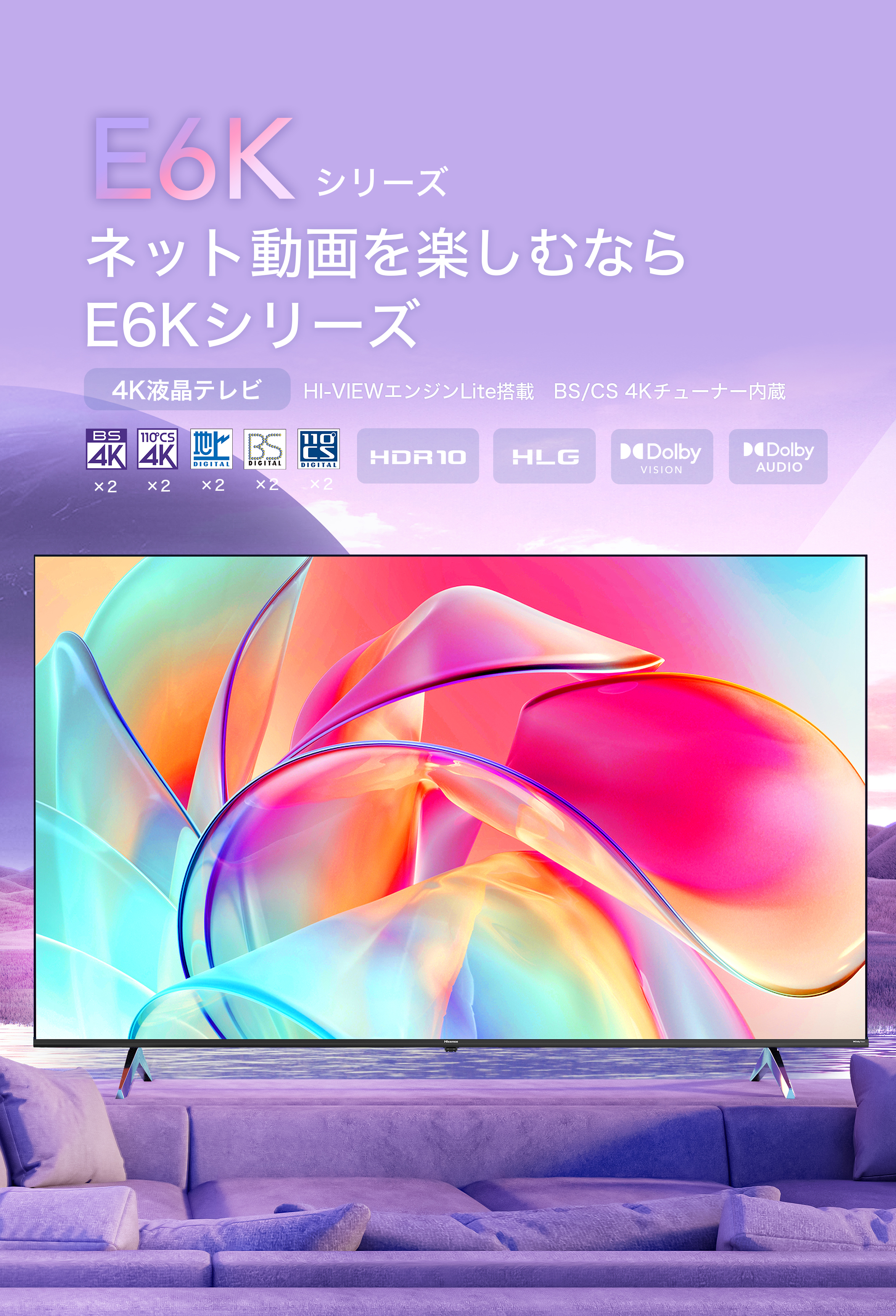 E6K | ハイセンスジャパン株式会社 E6K | ハイセンスジャパン株式会社