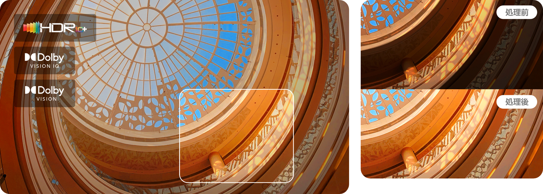 様々なHDRフォーマットに対応