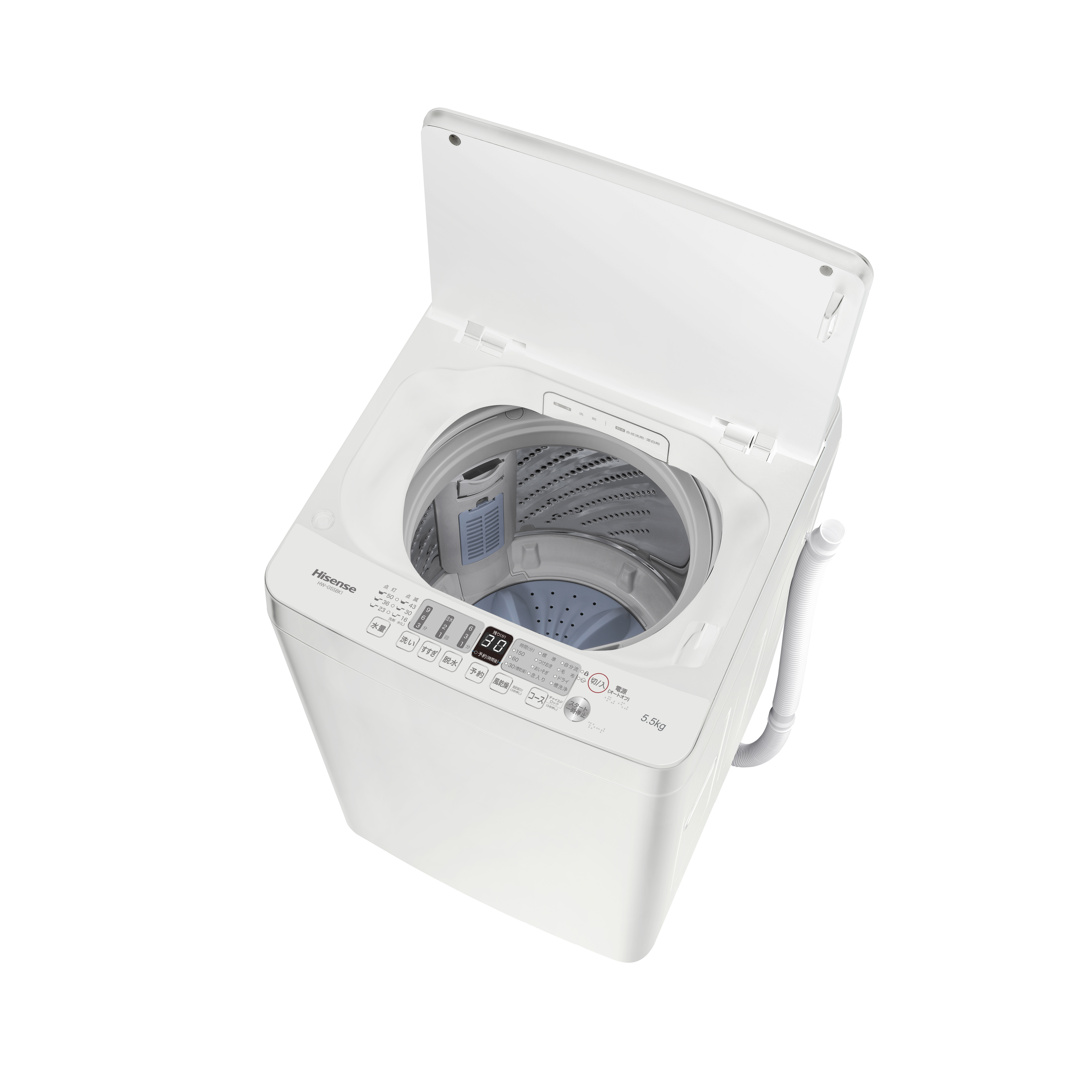 5.5kg 全自動洗濯機 HW-G55BK1| ハイセンスジャパン株式会社