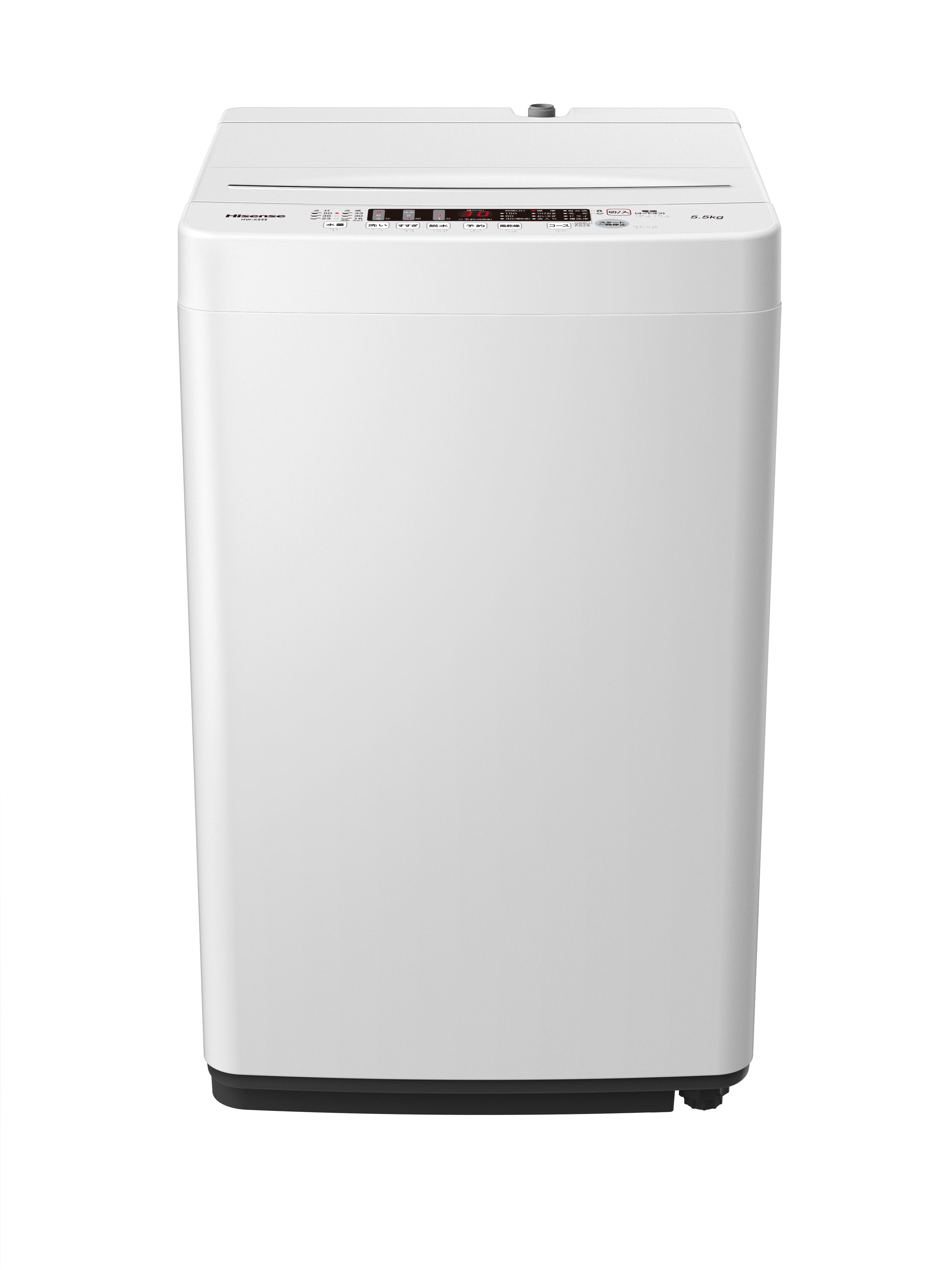 5.5kg 全自動洗濯機 HW-K55E | ハイセンスジャパン株式会社