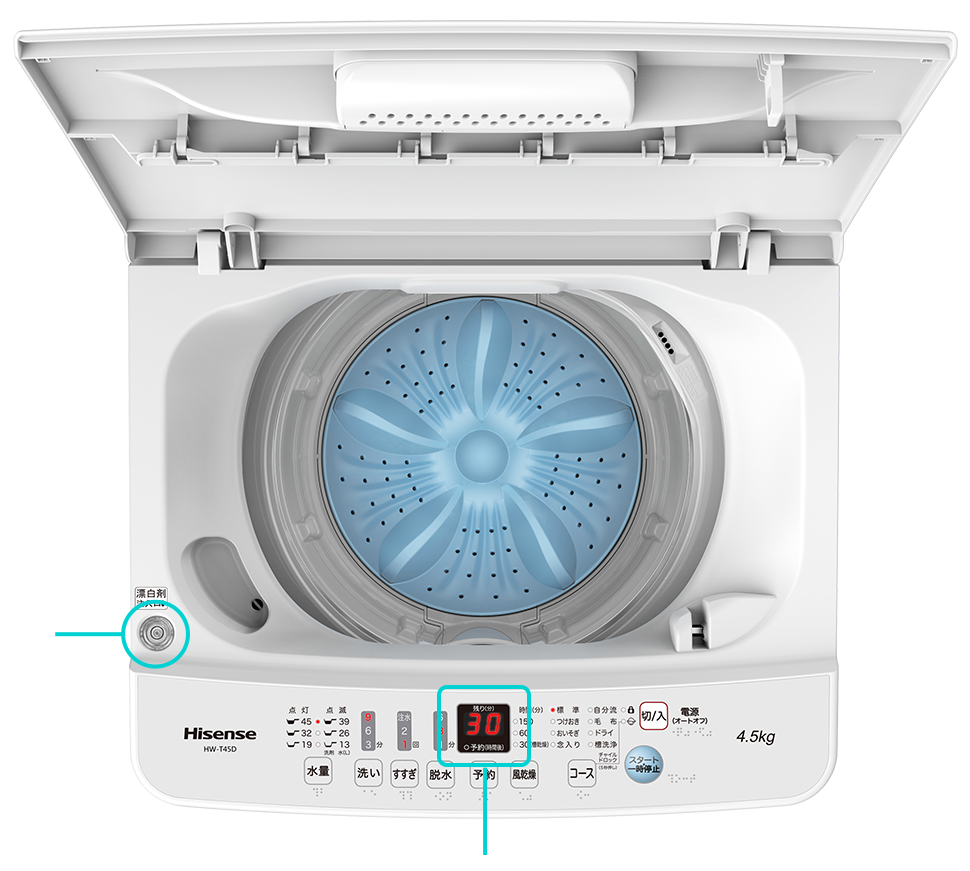 洗濯機 Hisense HW-E4503 - 洗濯機