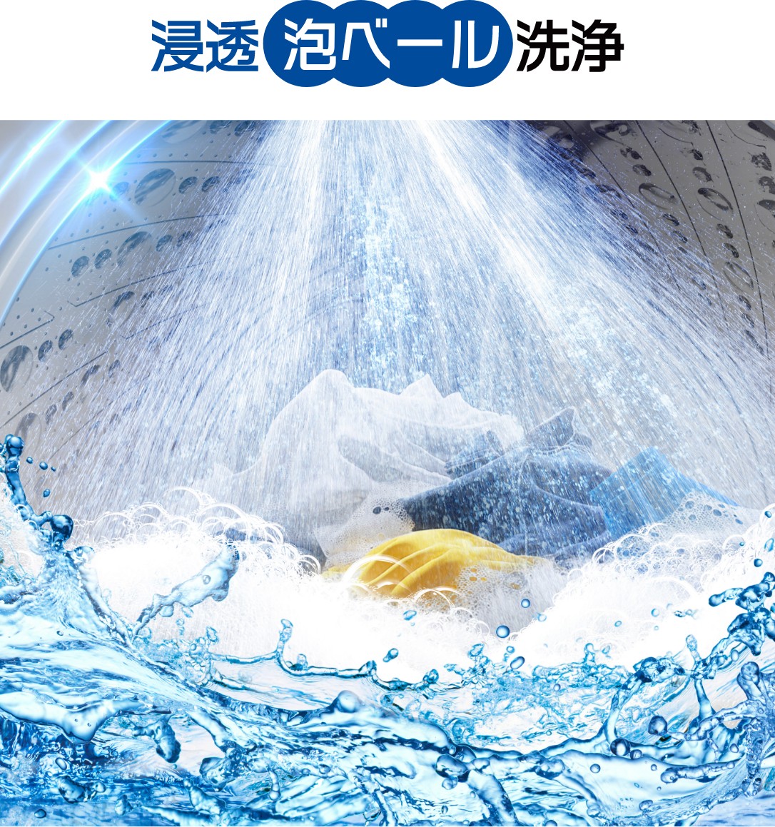 浸透泡ベール洗浄